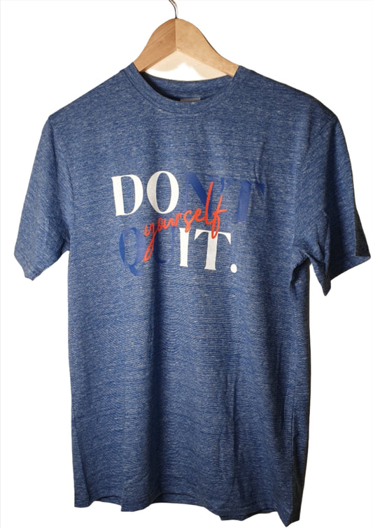 Blue Printed Colour Cotton Tshirt