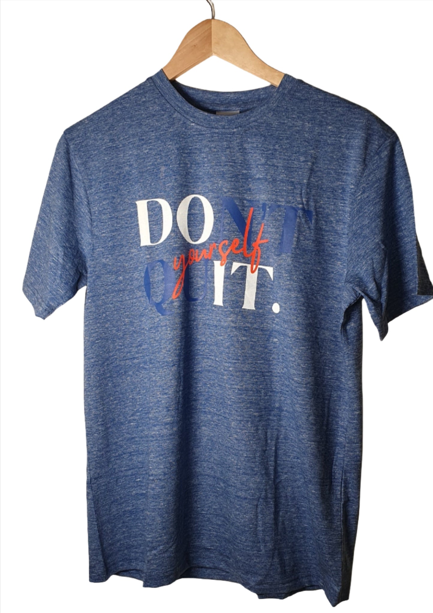 Blue Printed Colour Cotton Tshirt