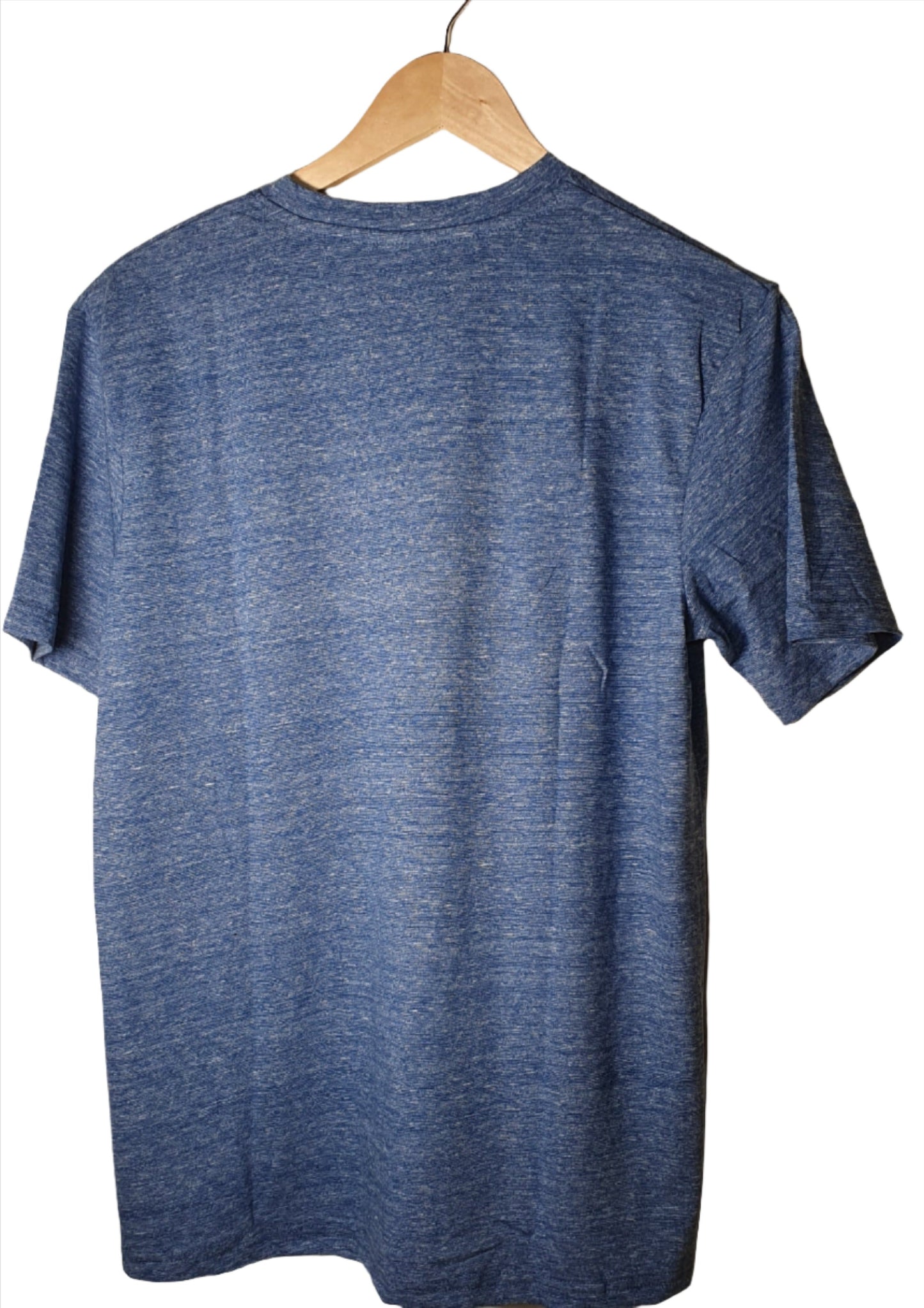 Blue Printed Colour Cotton Tshirt