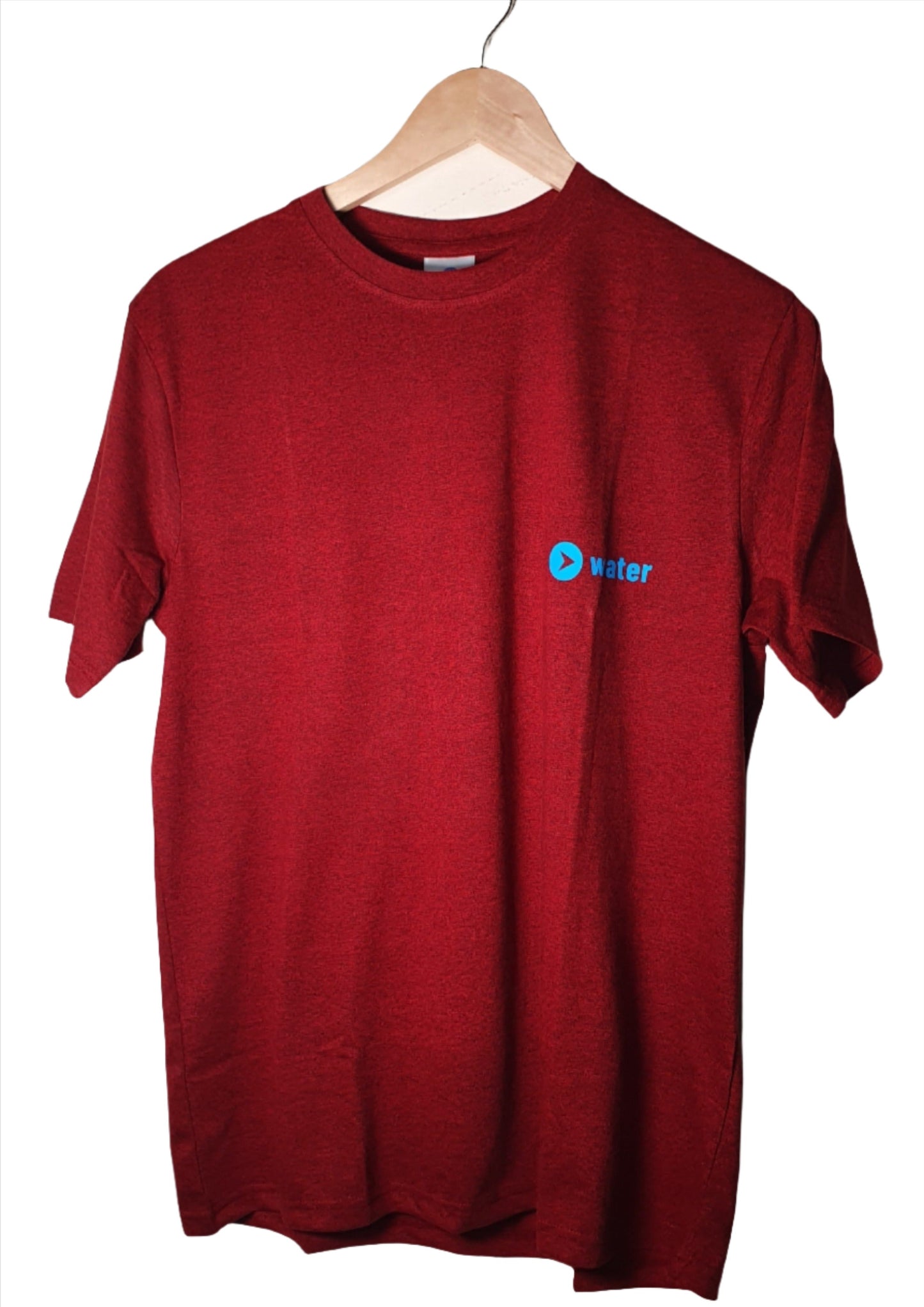 Plain Red Printed Cotton Tshirt