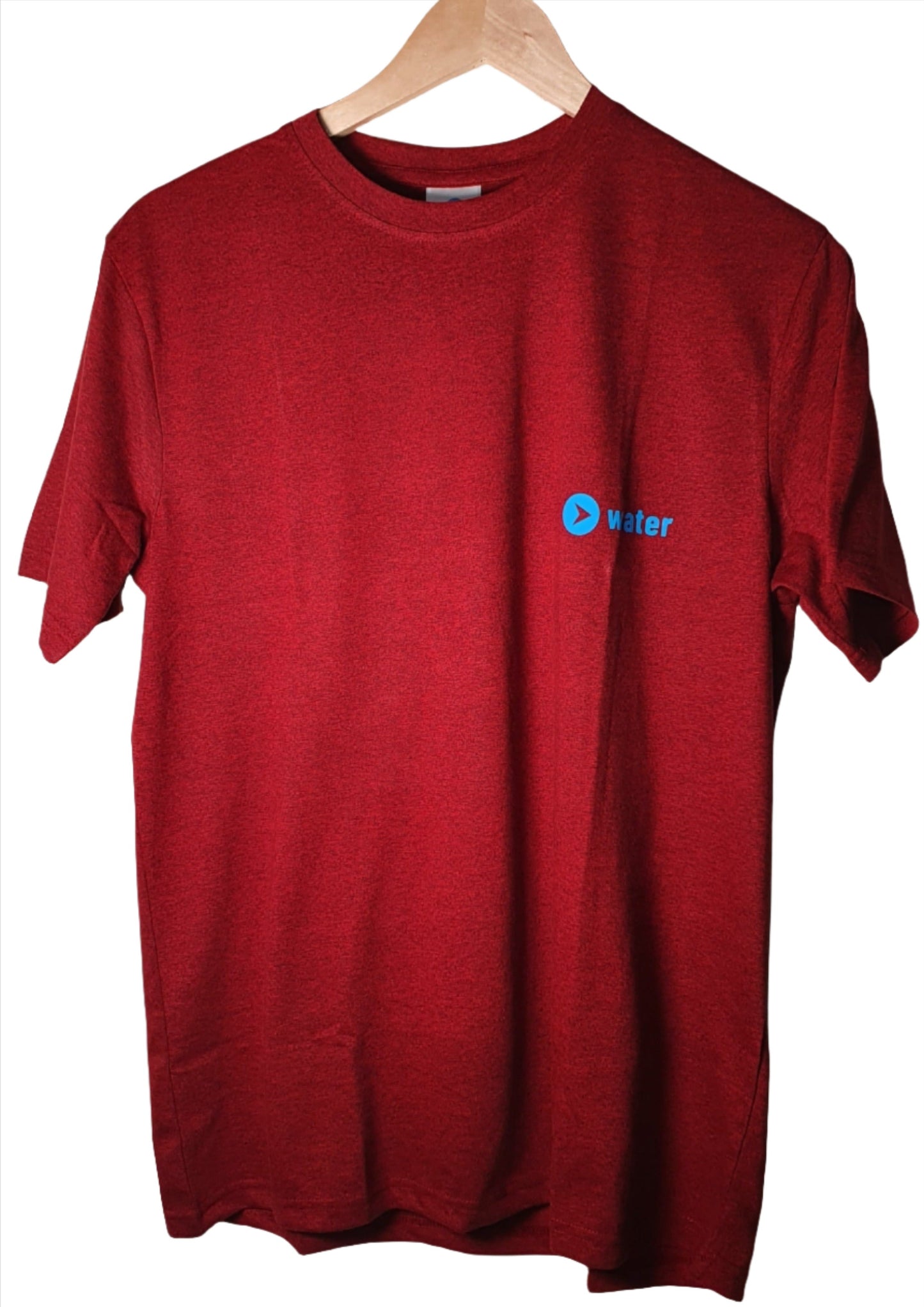 Plain Red Printed Cotton Tshirt
