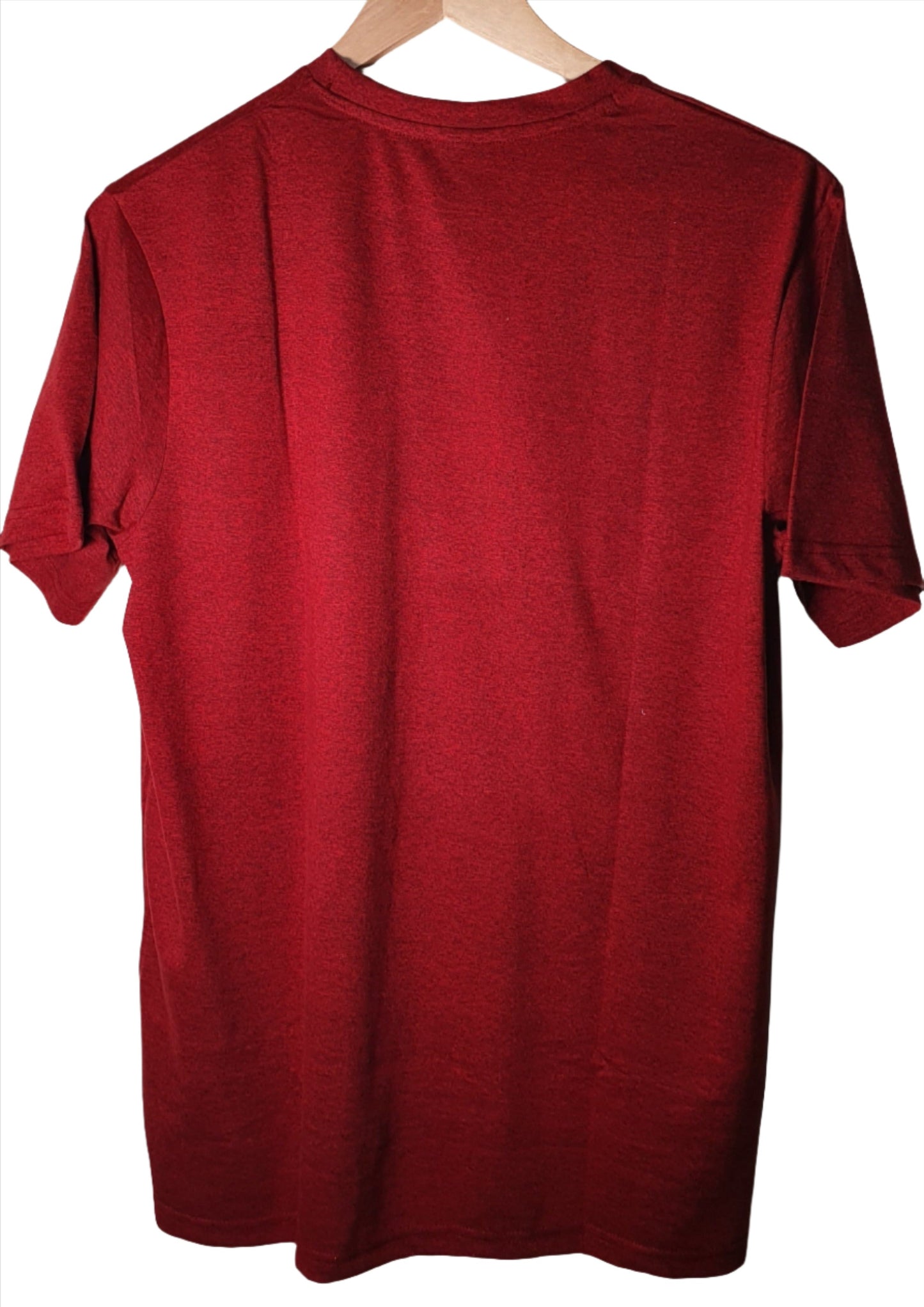 Plain Red Printed Cotton Tshirt