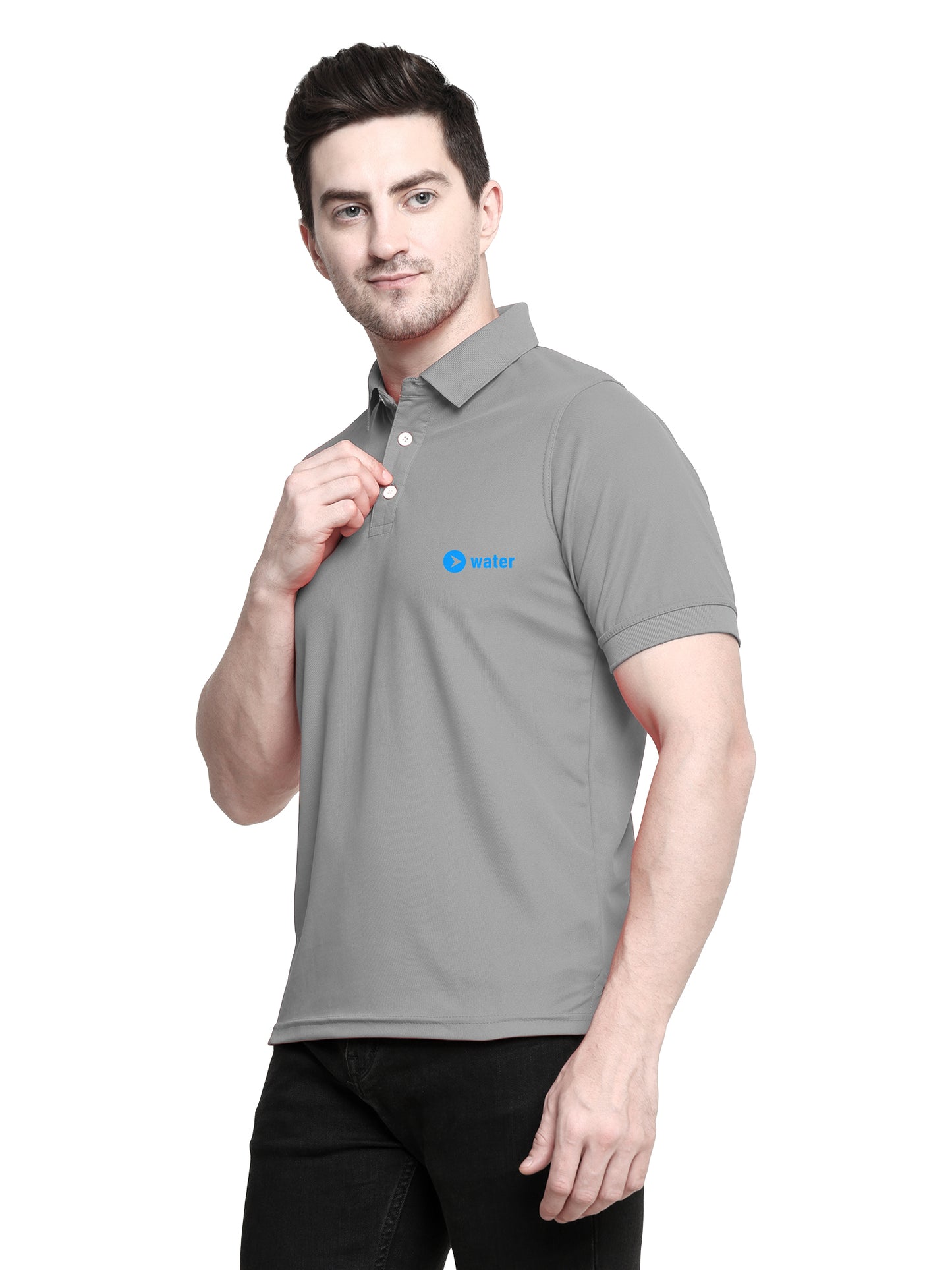 POLO Dark Gray Cotton Tshirt