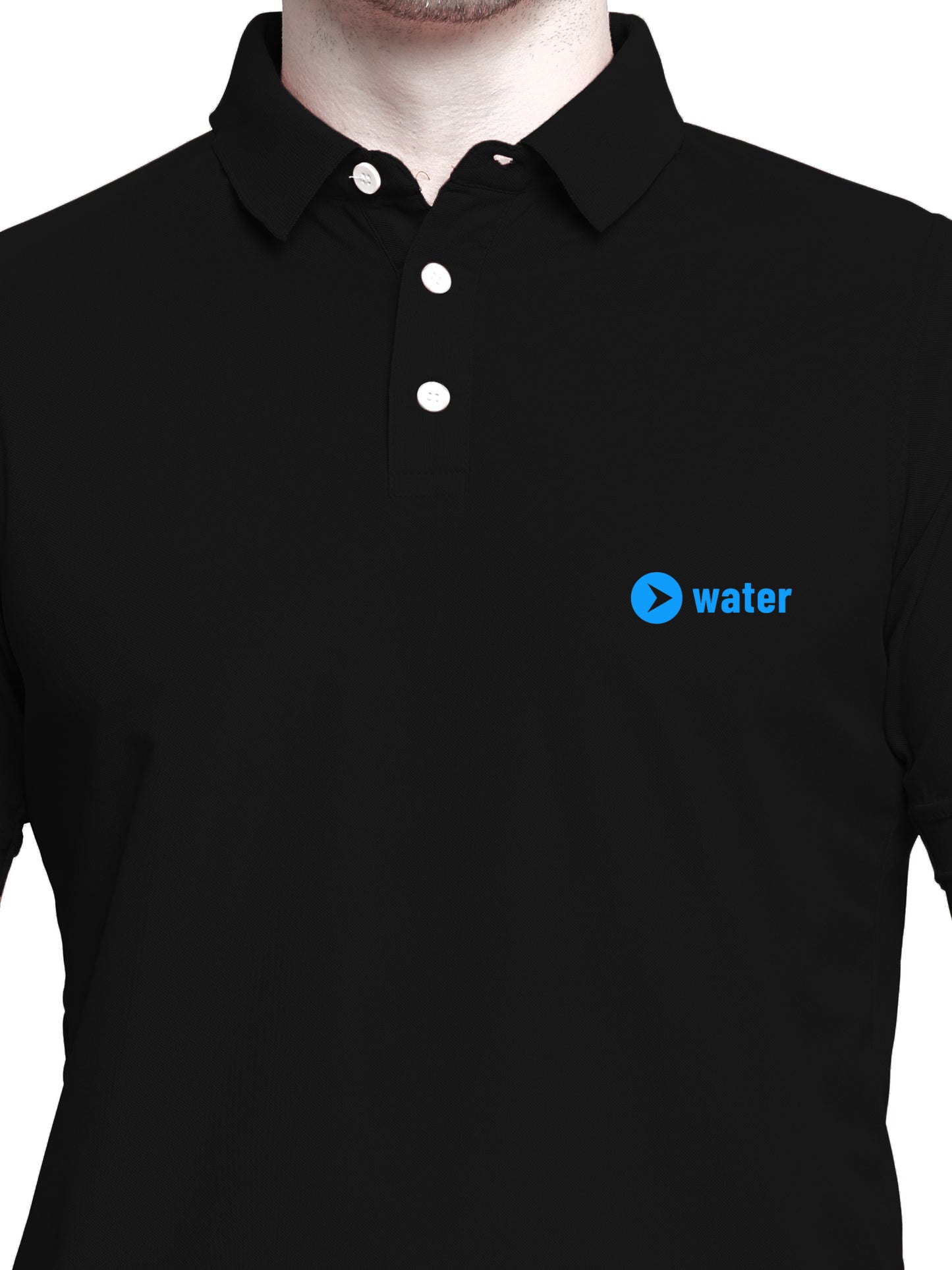 POLO Black Cotton Tshirt