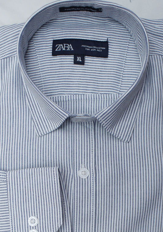 Blue White lined Shirts for men