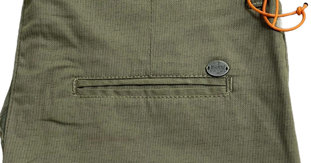 Self-Design Light Green Men Cotton Trouser with stretchable