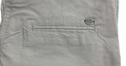 Self-Design Cream Color Men Cotton Trouser with stretchable