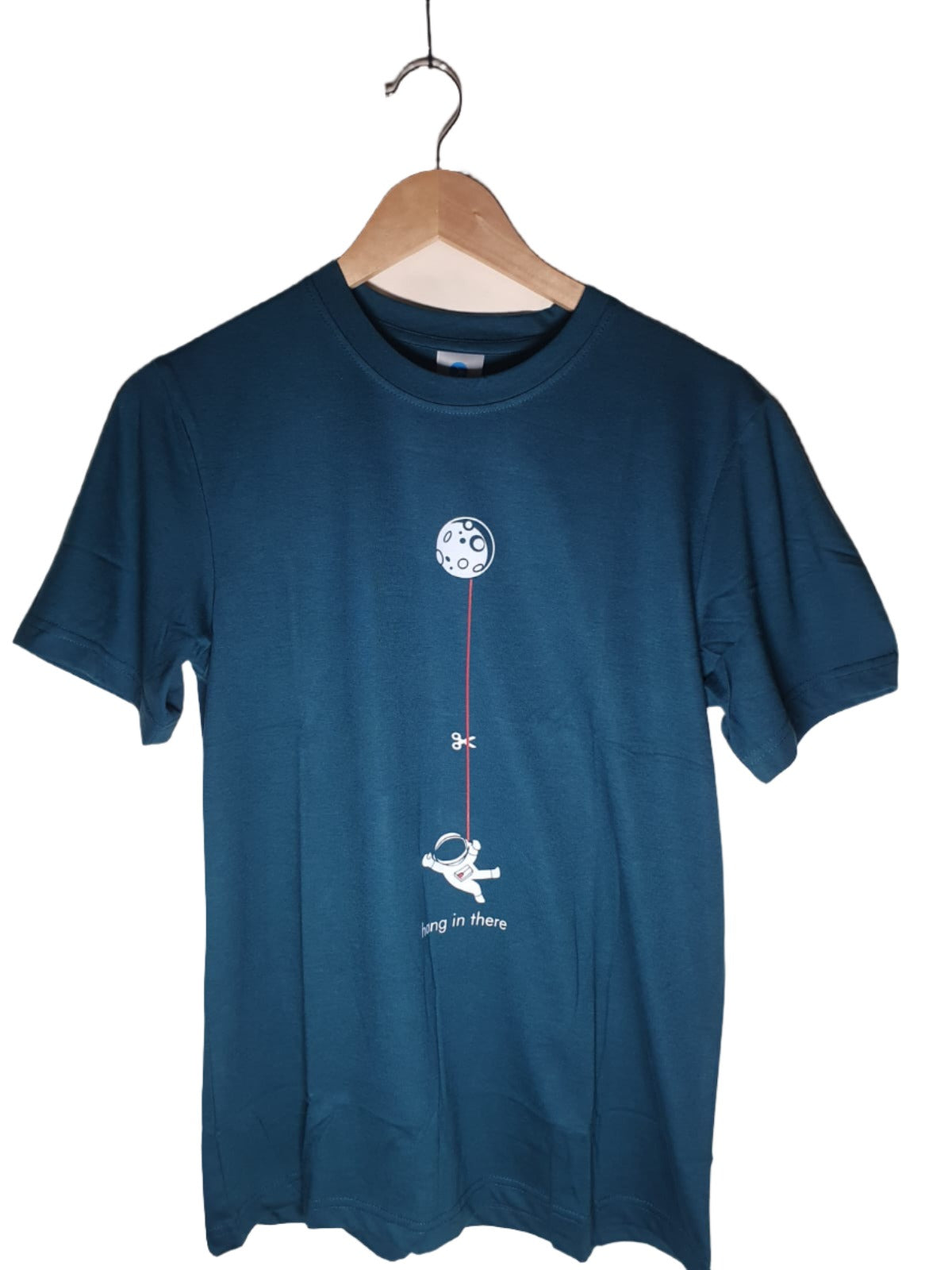 Blue Colour Cotton Tshirt