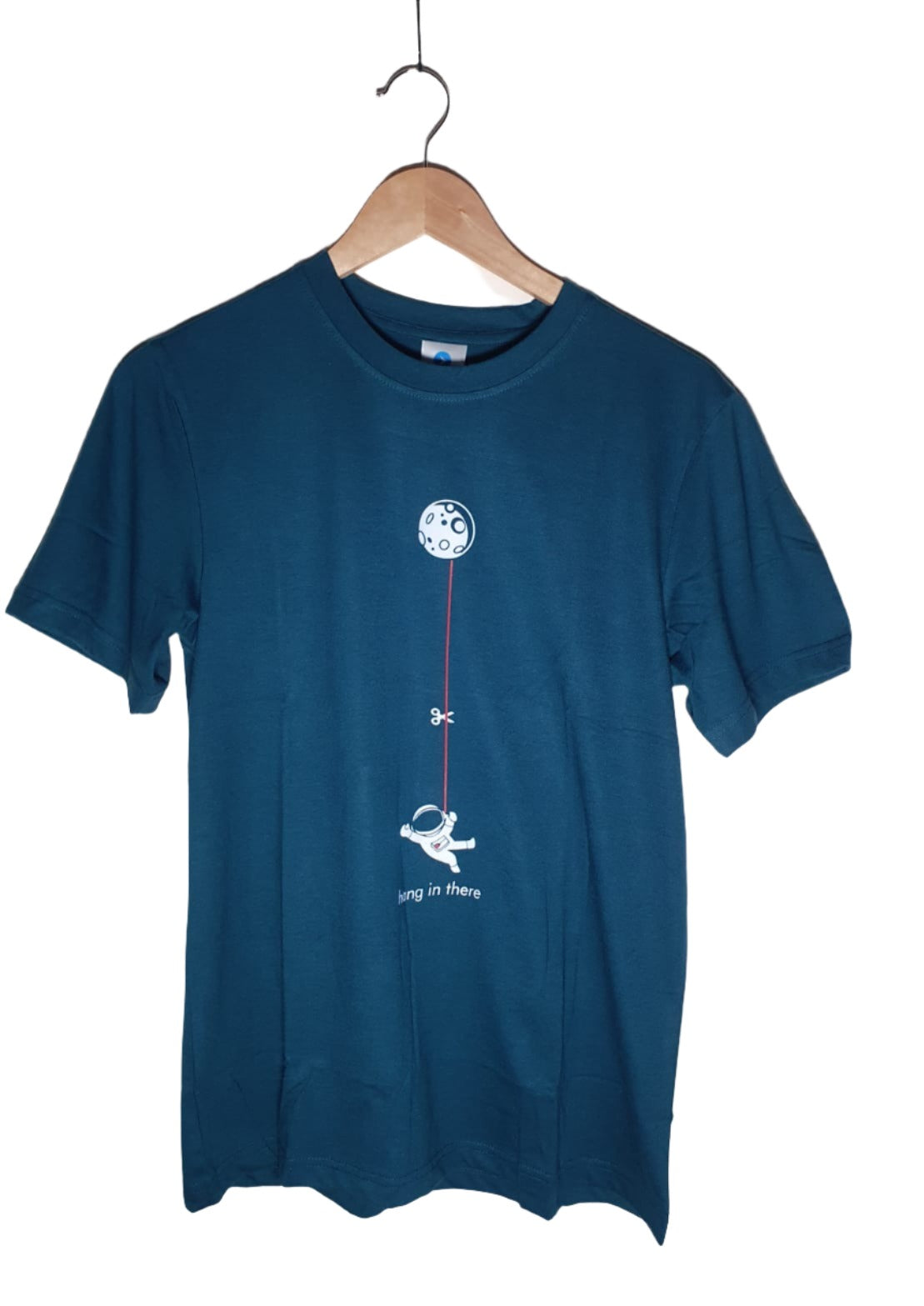 Blue Colour Cotton Tshirt