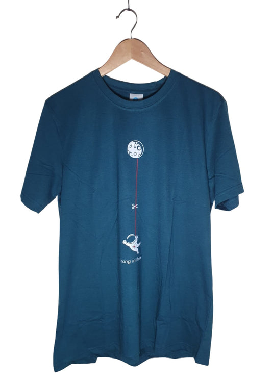 Blue Colour Cotton Tshirt