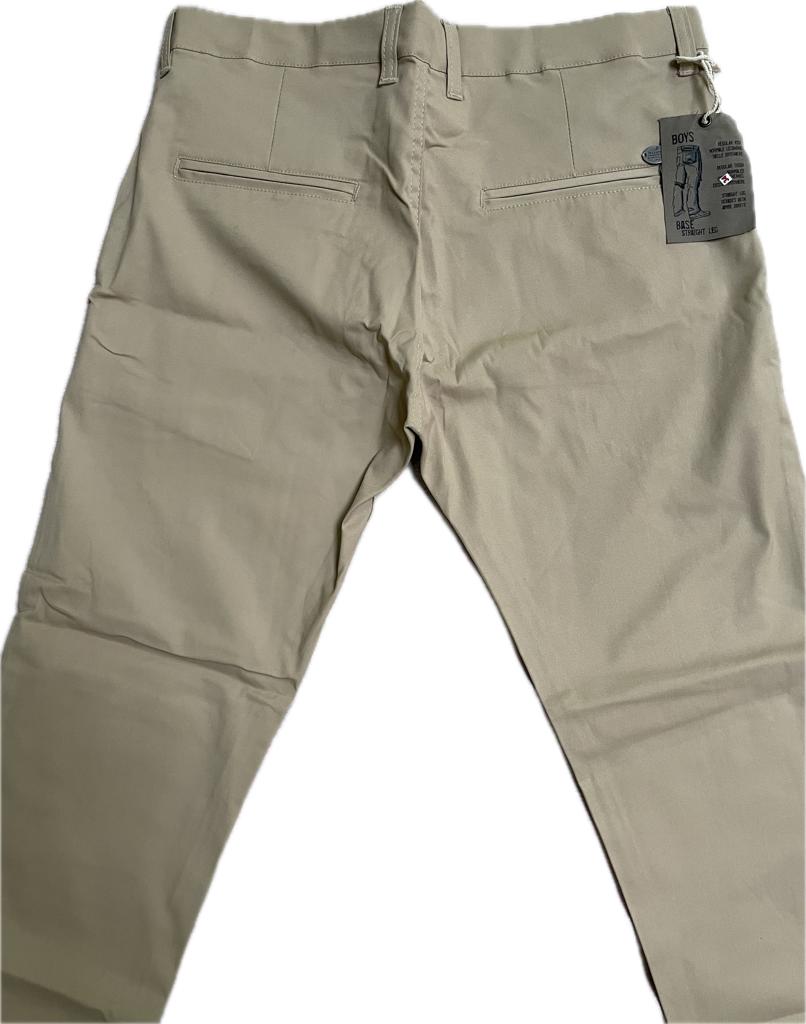 Khaki Cotton Trouser with stretchable