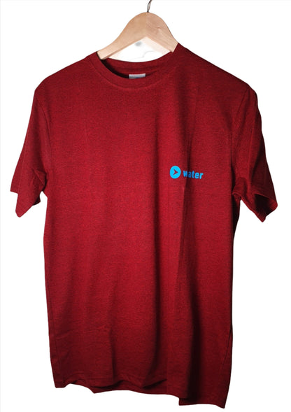 Plain Red Printed  Cotton Tshirt