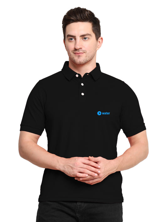 POLO Black Cotton Tshirt