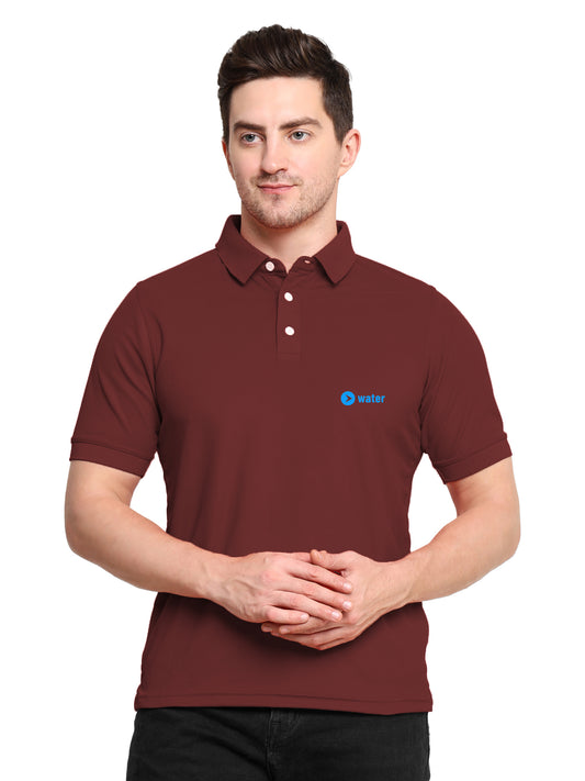 POLO Maroon Cotton Tshirt