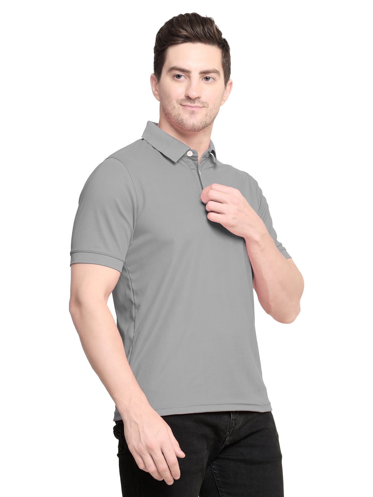 POLO Dark Gray Cotton Tshirt