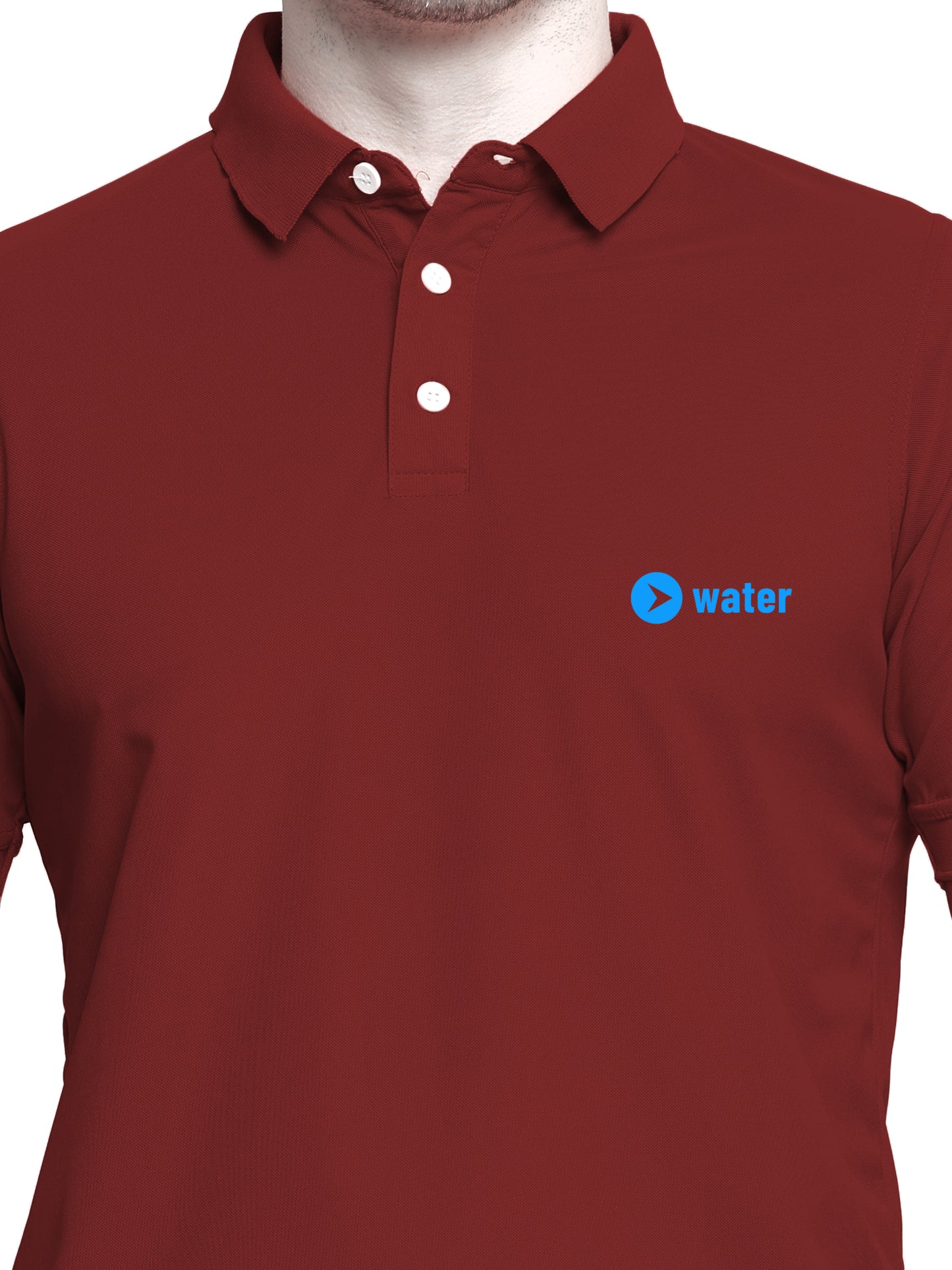 POLO Maroon Cotton Tshirt