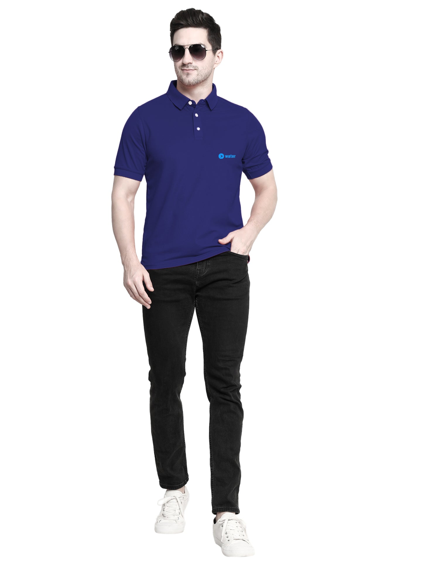 POLO Navy Blue Cotton Tshirt