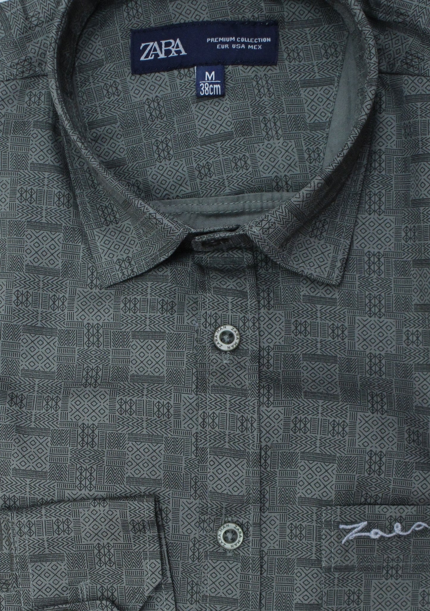 Gray Check Shirt for men