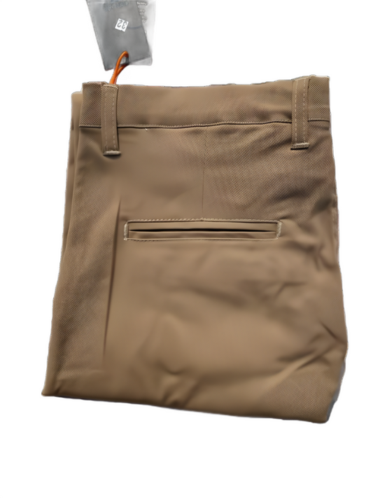 Self-Design Golden Men Cotton Trouser with stretchable