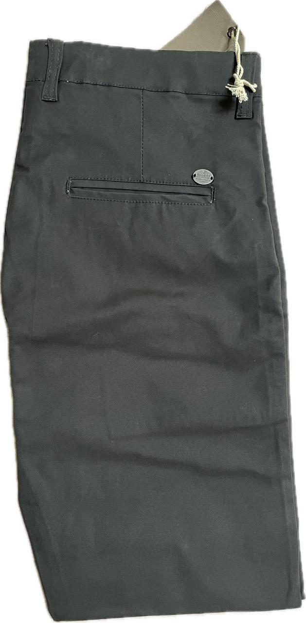 Gray Cotton Trouser with stretchable